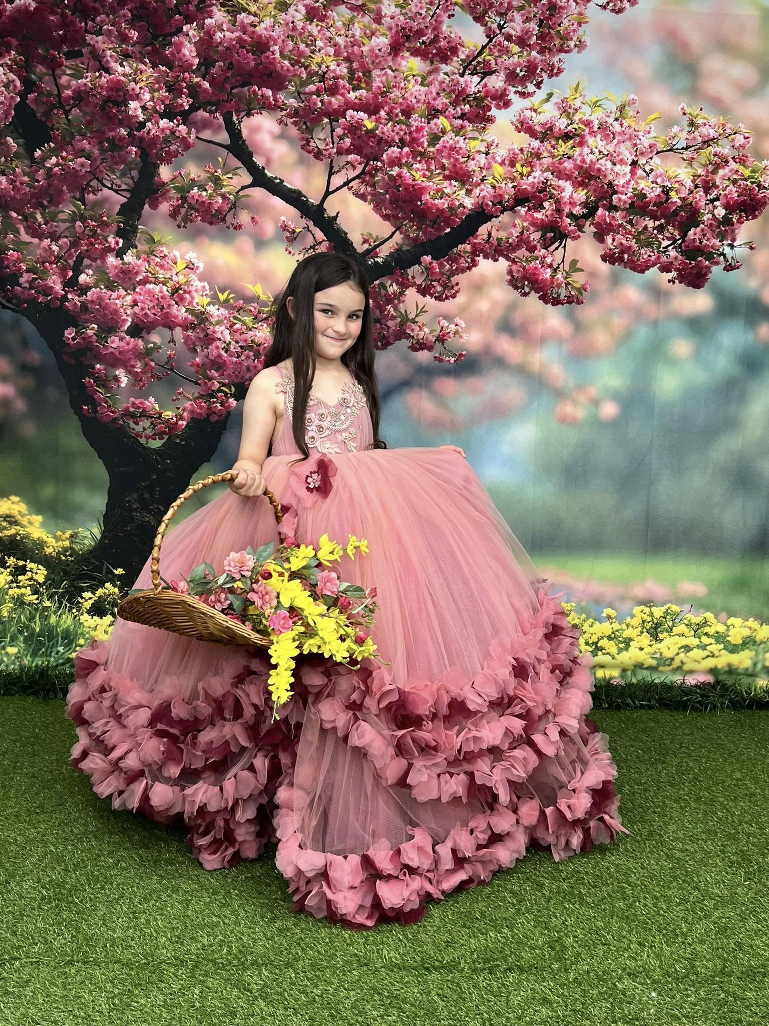 Kate Printemps Cerisier Fleurs Rose Arbre Toile de fond conçue par Emetselch - Kate Backdrop FR
