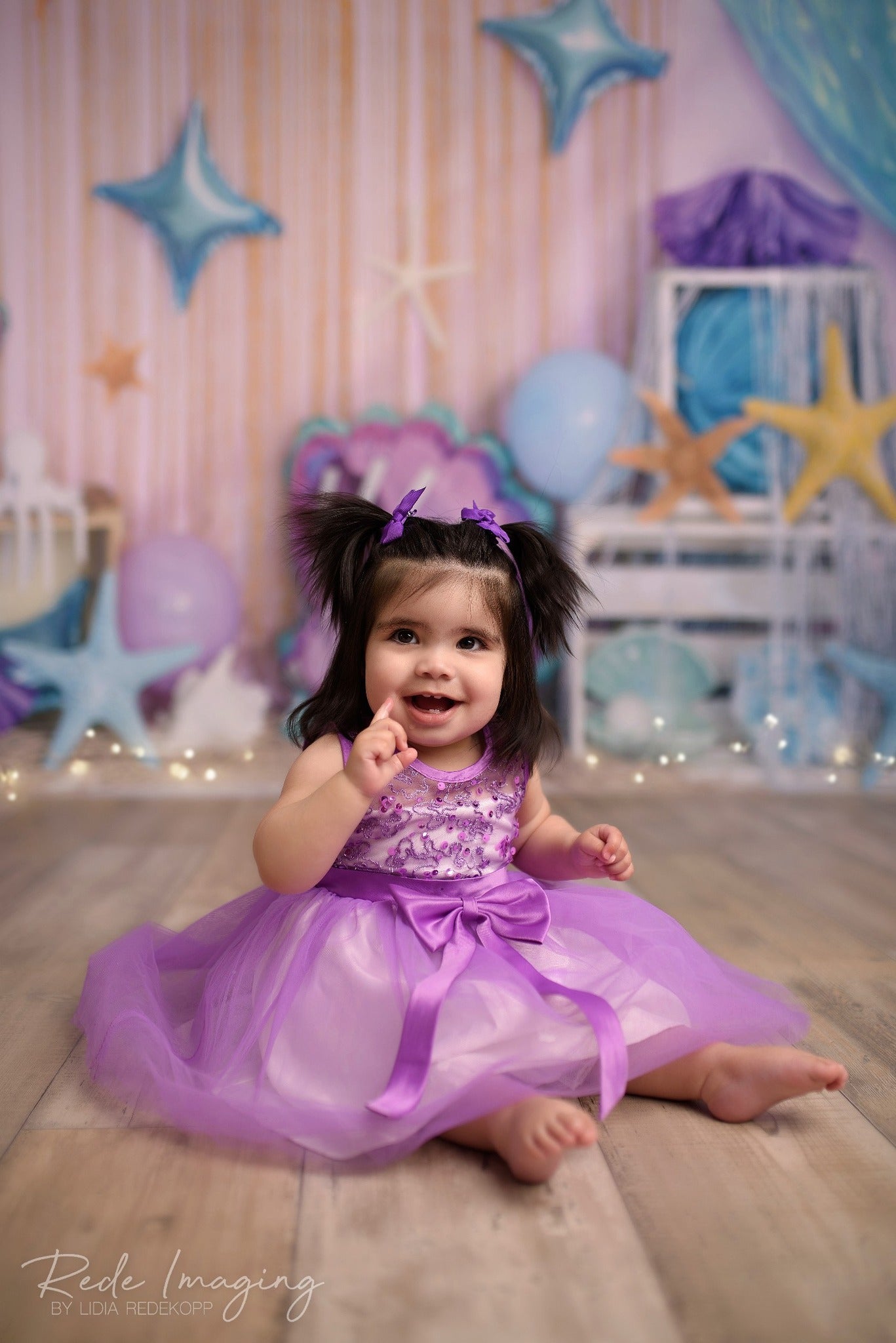 Kate Été Sirène Sous-marin Anniversaire Toile de fond conçue par Emetselch - Kate Backdrop FR