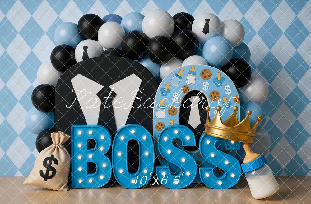 Kate Anniversaire Boss Ballons Costume Toile de fond conçue par Mini MakeBelieve - Kate Backdrop FR