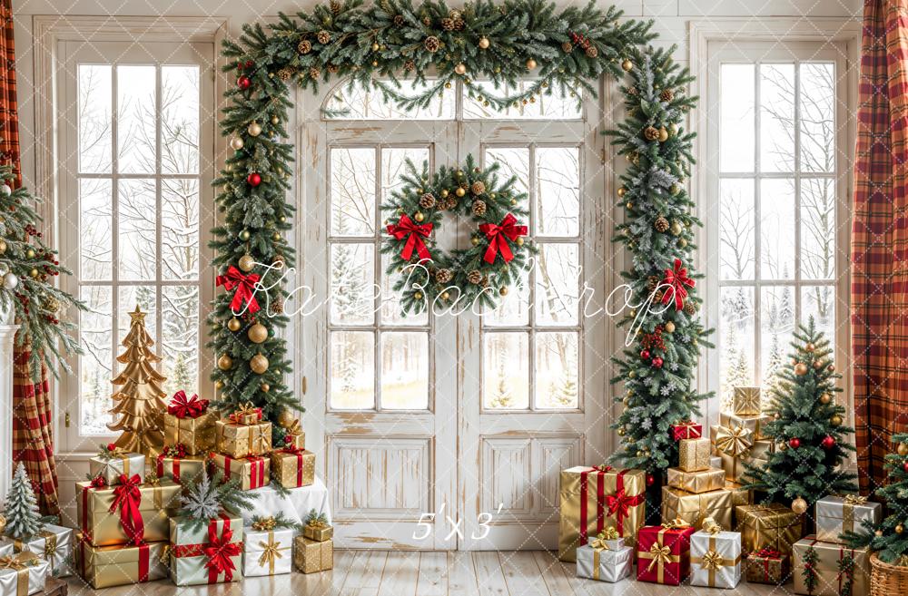 Kate Noël Guirlande Cadeaux Porte Toile de fond conçue par Emetselch - Kate Backdrop FR