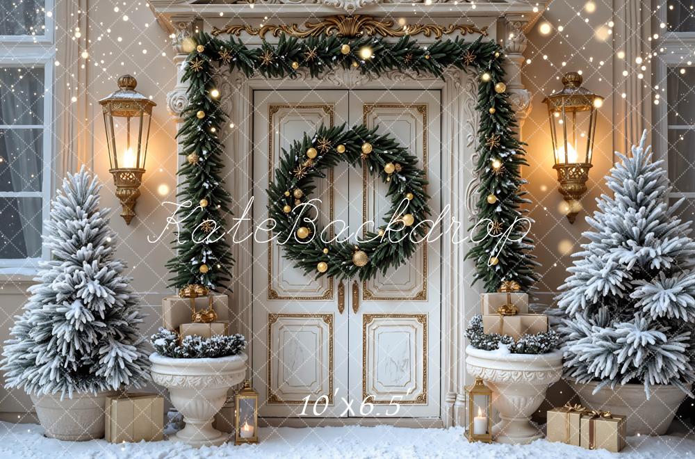 Kate Noël Porte Lumière Sapin Toile de fond conçue par Mini MakeBelieve
