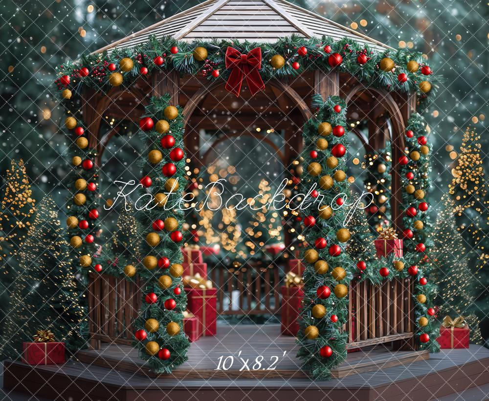 Kate Noël Kiosque Décorations Arbres Toile de fond conçue par Mini MakeBelieve - Kate Backdrop FR