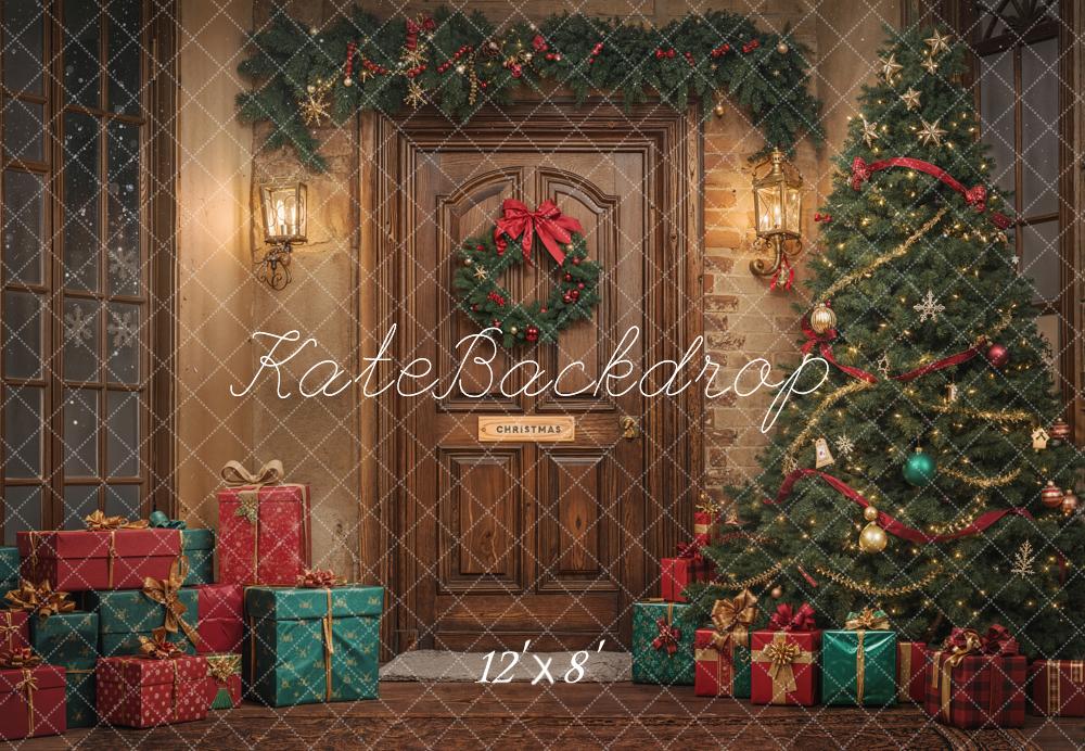 Kate Noël Arbre Cadeaux Porte Toile de fond en Laine conçue par Emetselch - Kate Backdrop FR