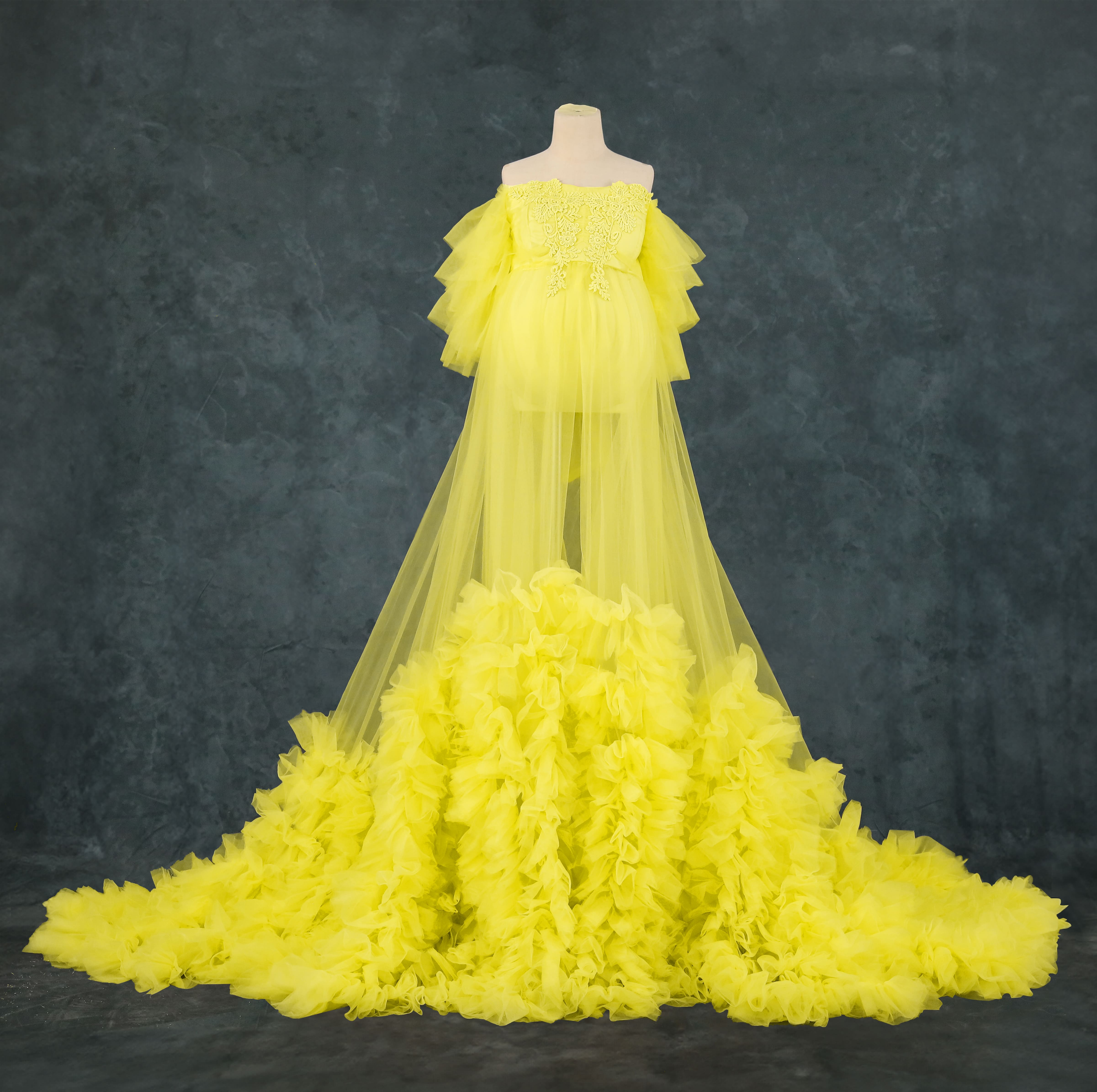 Kate Sans bretelles Maille Longue Robe de Grossesse pour Séance Photo - Kate Backdrop FR