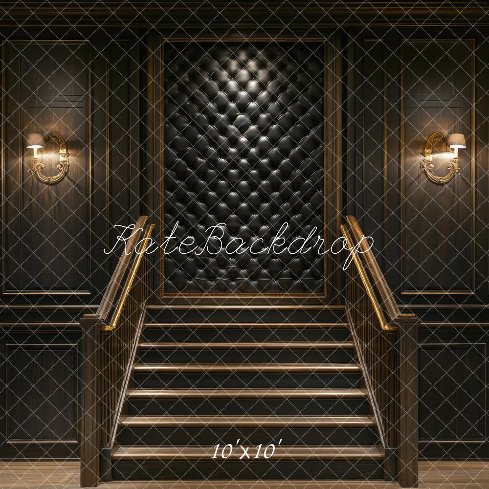 Kate Escalier Mur Matelassé Lumières Toile de fond conçue par Mini MakeBelieve