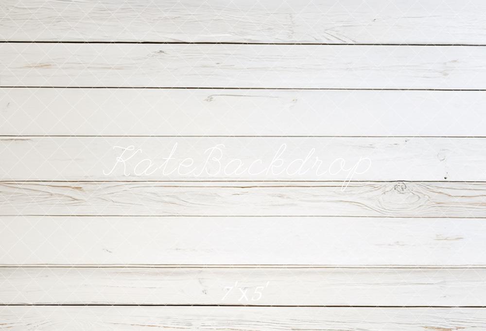 Kate Plancher en Bois Blanc Sol Toile de fond conçue par Mandy Ringe - Kate Backdrop FR