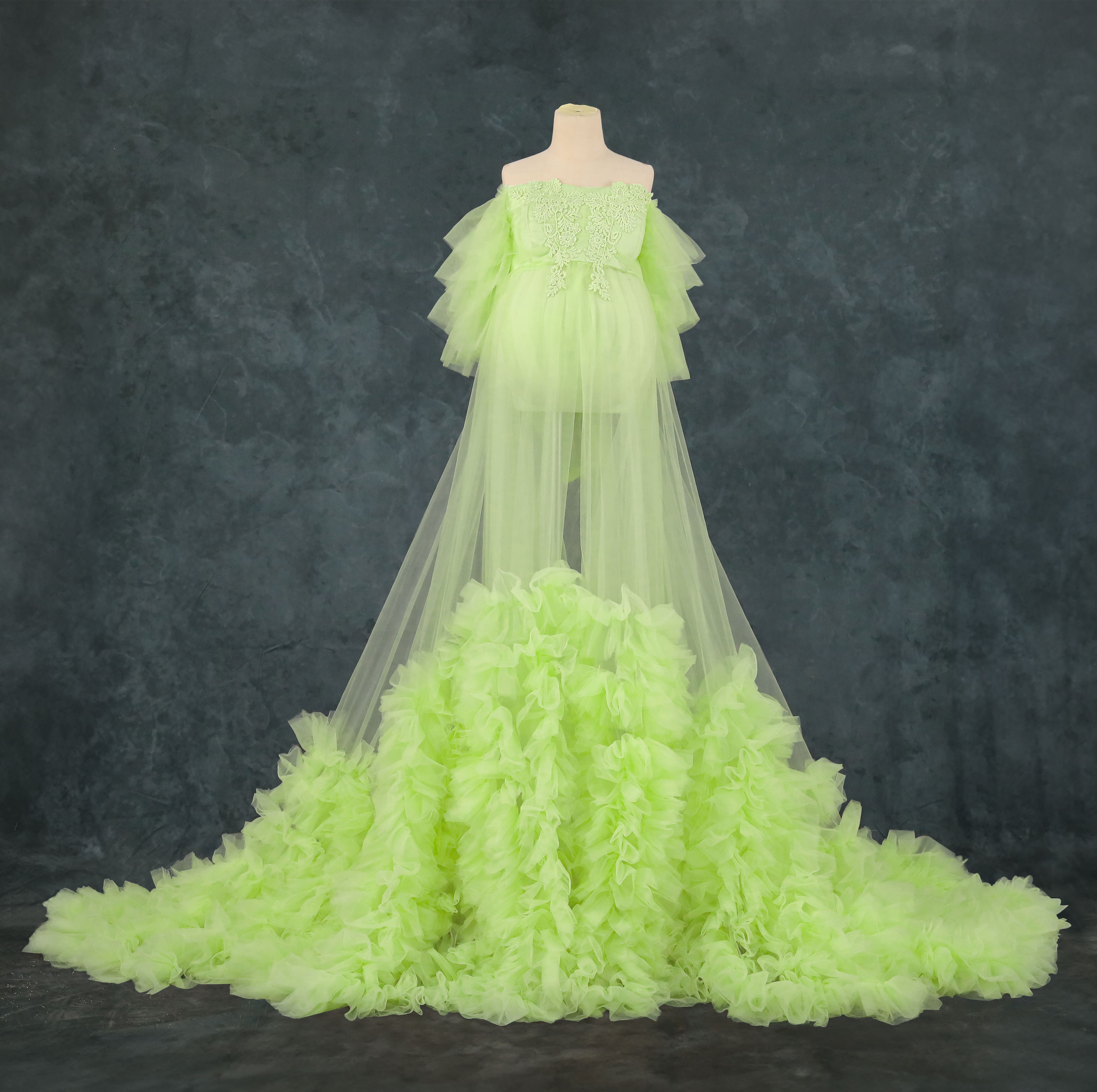 Kate Sans bretelles Maille Longue Robe de Grossesse pour Séance Photo - Kate Backdrop FR
