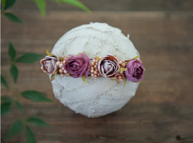 Kate Bandeau Floral Nouveau-né pour la photographie - Kate Backdrop FR