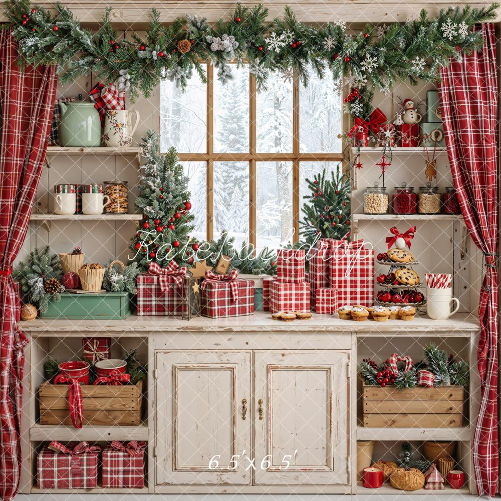 Kate Noël Cuisine Fenêtre Cadeaux Placard Toile de fond conçue par Emetselch - Kate Backdrop FR