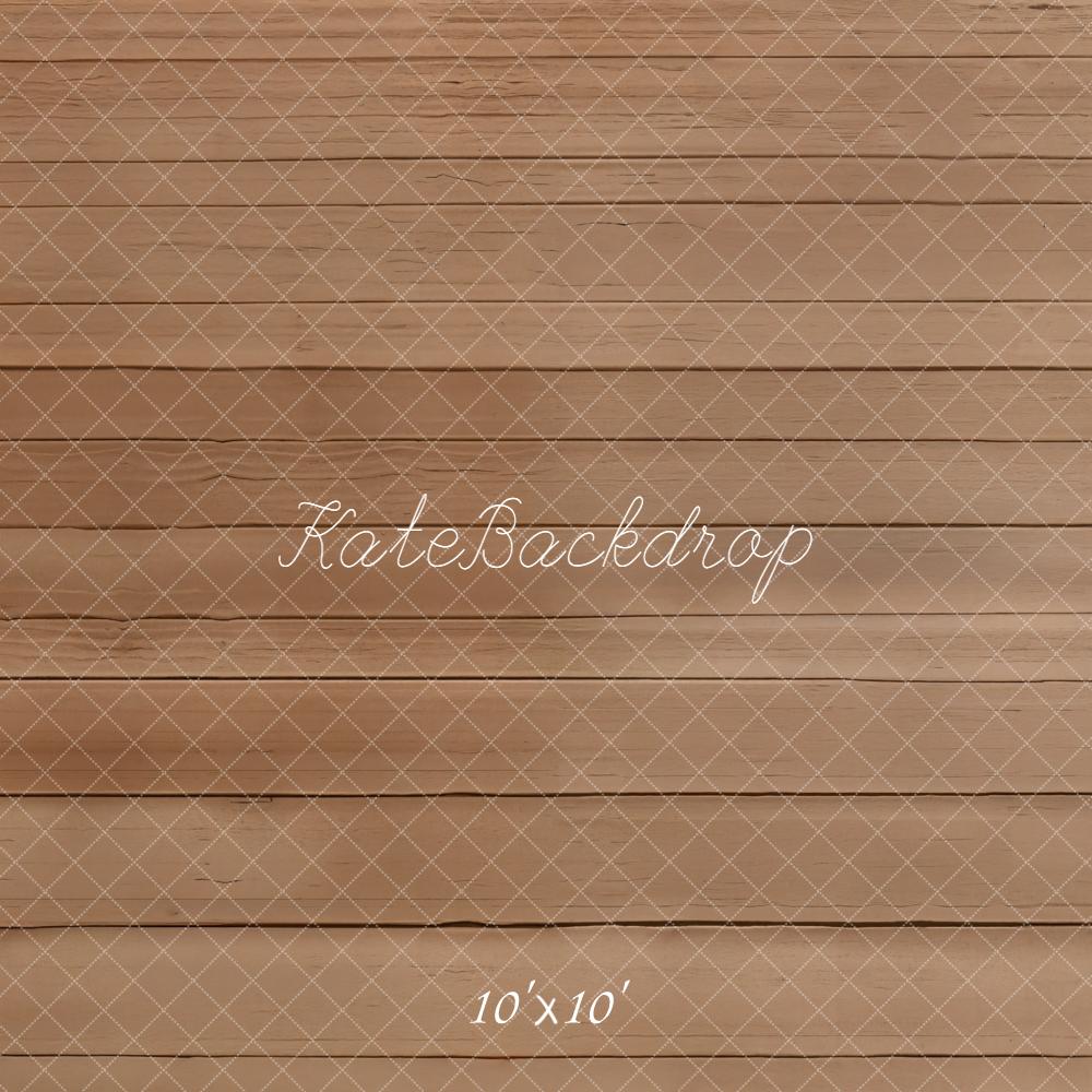 Kate Bois Planches Brun Sol Toile de fond conçue par Emetselch - Kate Backdrop FR