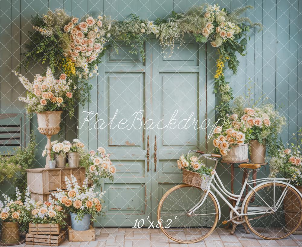 Kate Floral Porte Vélo Vintage Toile de fond conçue par Emetselch - Kate Backdrop FR
