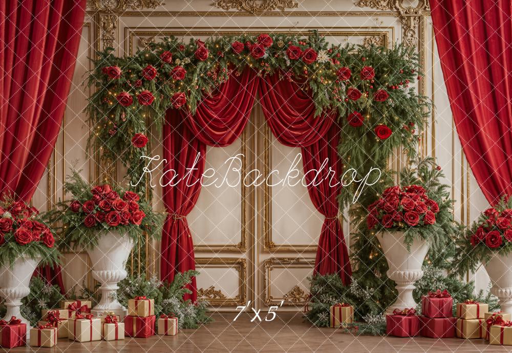 Kate Saint Valentin Fleurs Rouge Cadeaux Toile de fond conçue par Emetselch