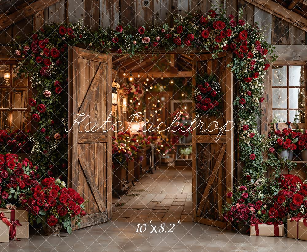 Kate Saint Valentin Grange Porte Bois Toile de fond en Polar conçue par Emetselch