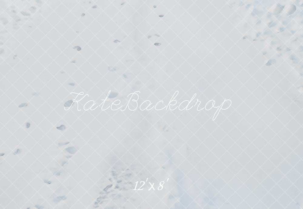 Kate Neige Empreintes Blanc Hiver Sol Toile de fond conçue par Emetselch