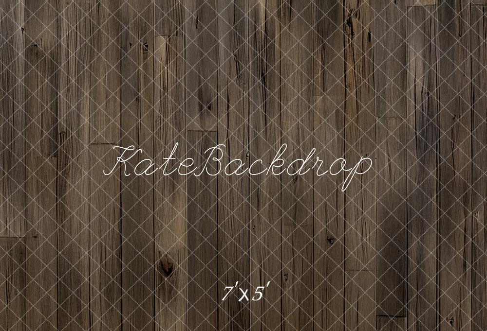 Kate Bois Brun Vieilli Sol Toile de fond conçue par Mandy Ringe - Kate Backdrop FR