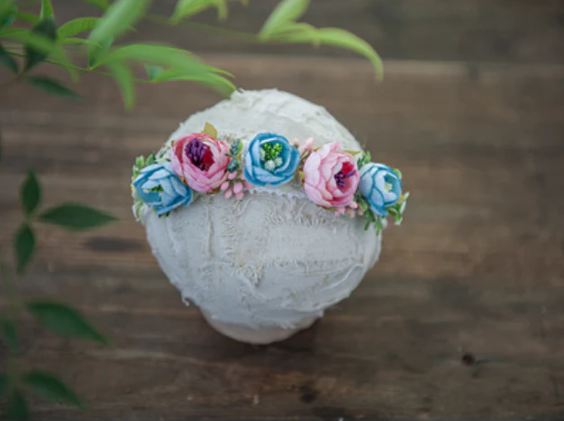 Kate Bandeau Floral Nouveau-né pour la photographie - Kate Backdrop FR