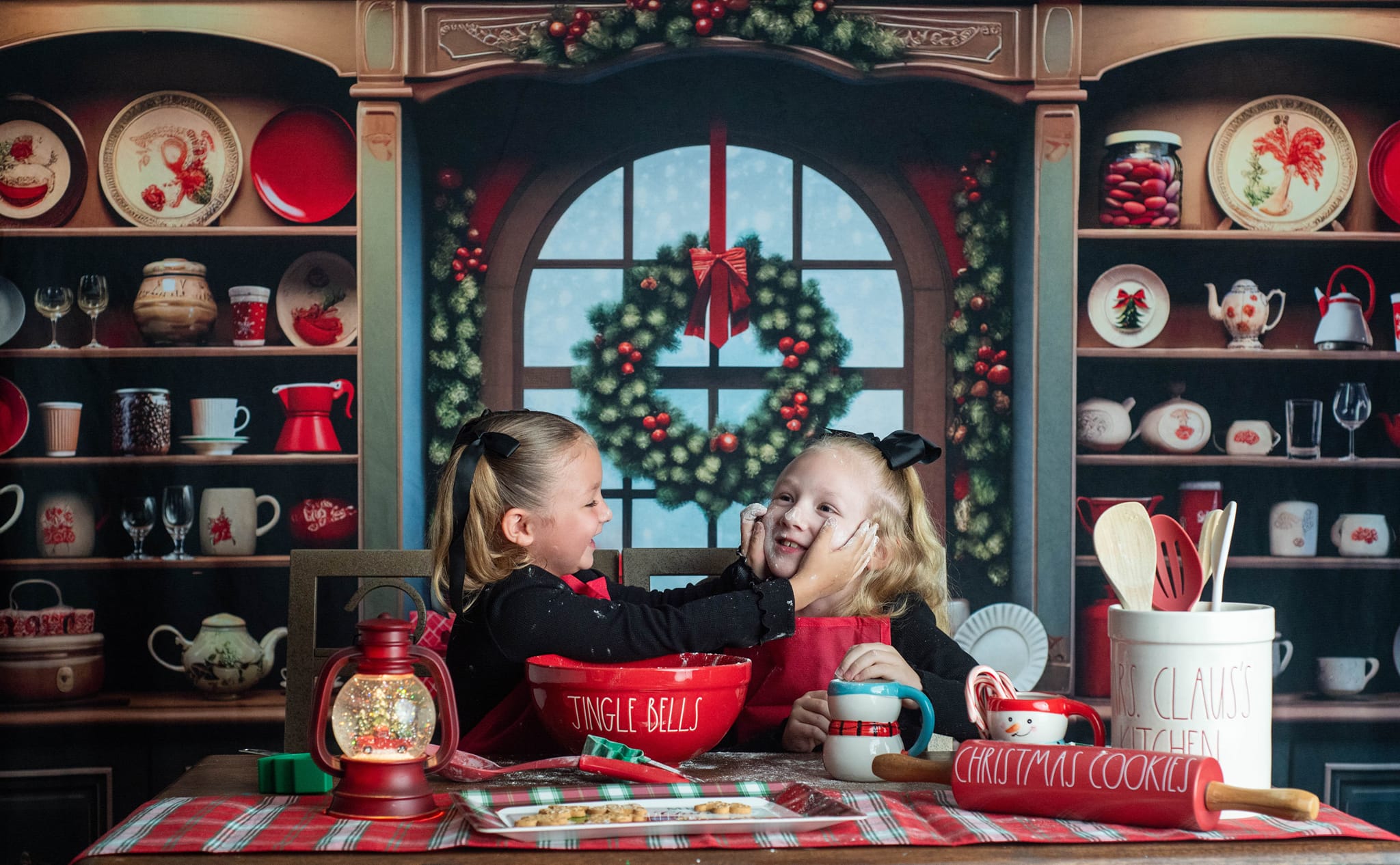 Kate Noël Vintage Armoire Cuisine Toile de fond conçu par Emetselch - Kate Backdrop FR