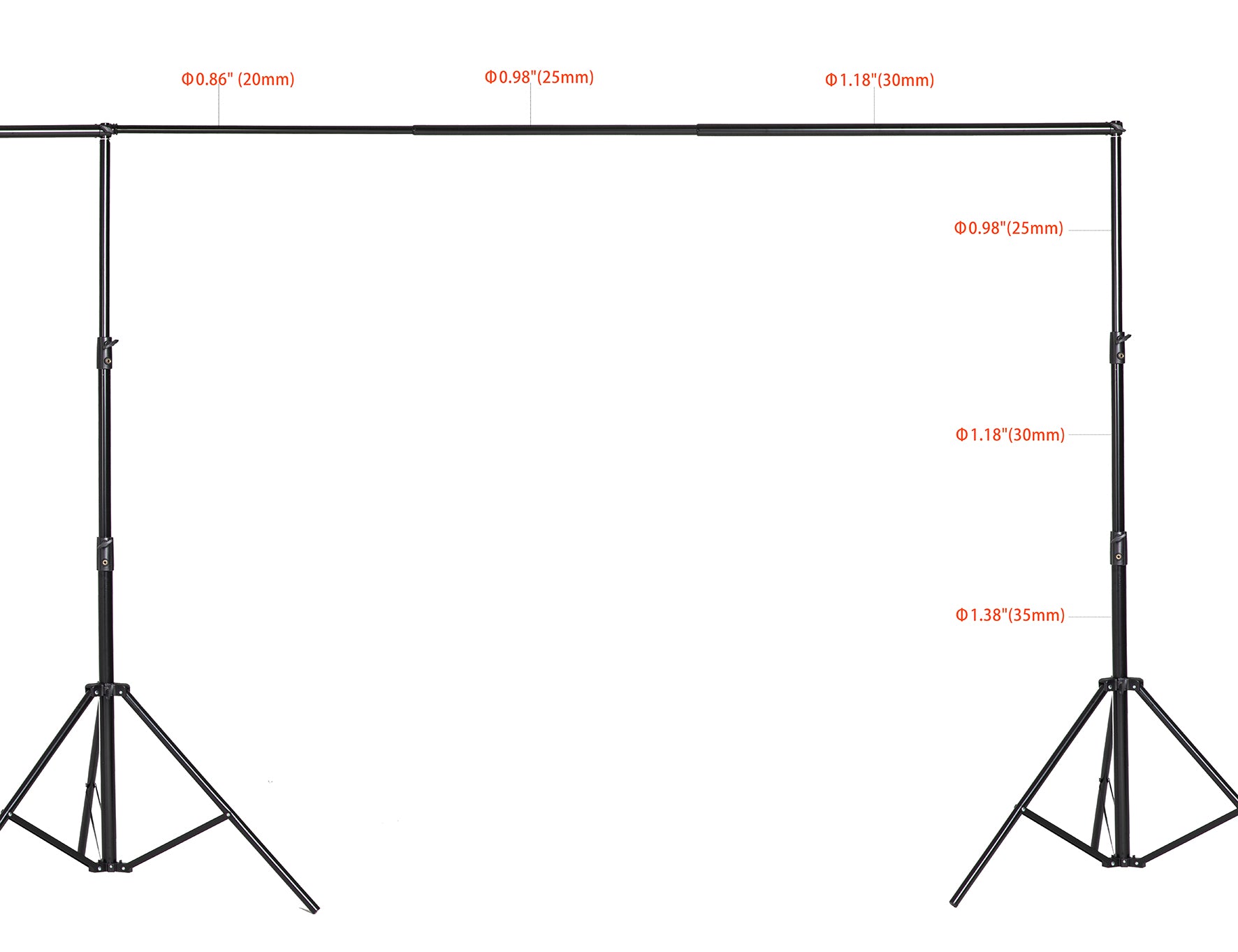 Kate 20x10pi(6x3m) Cadre de support pour Ensemble de chambre (y compris 8 clips + une mallette de transport)