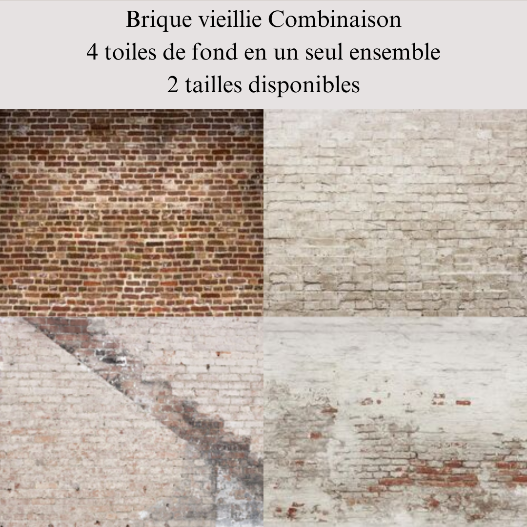 Kate Brique vieillie Combinaison Toiles de fond pour la photographie