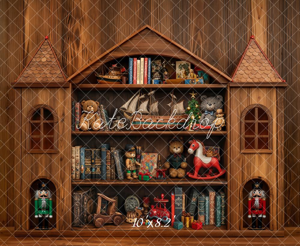 Kate Château Jouets Livres Bois Toile de fond conçue par Emetselch - Kate Backdrop FR