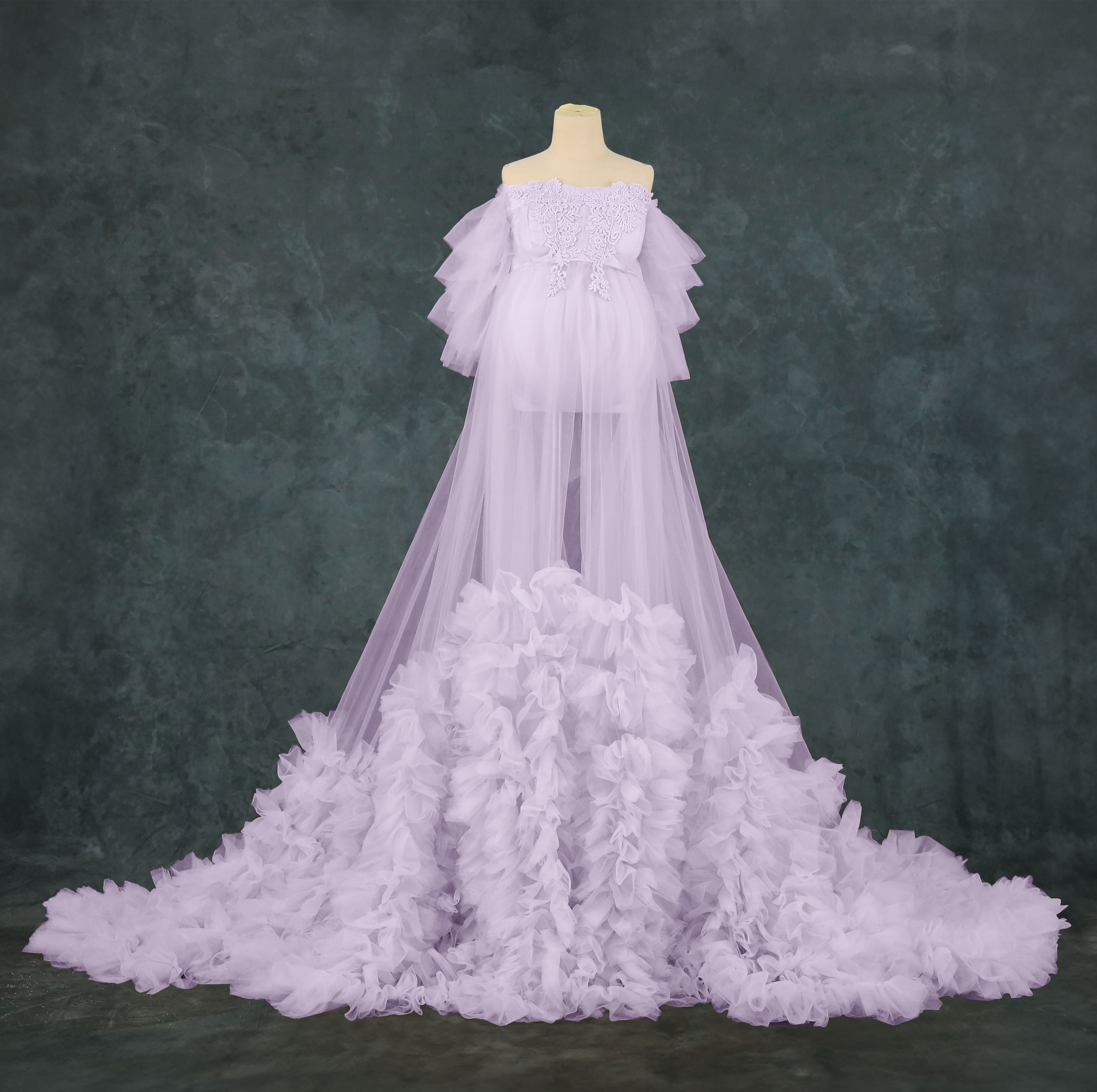 Kate Sans bretelles Maille Longue Robe de Grossesse pour Séance Photo - Kate Backdrop FR
