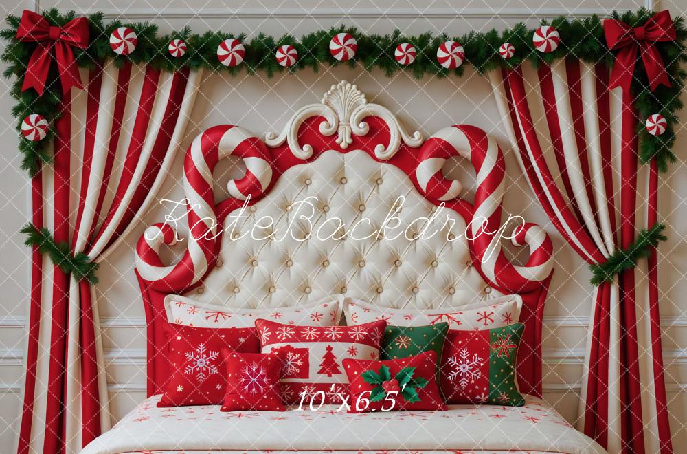 Kate Noël Bonbons Tête de lit Oreillers Toile de fond conçue par Mini MakeBelieve - Kate Backdrop FR
