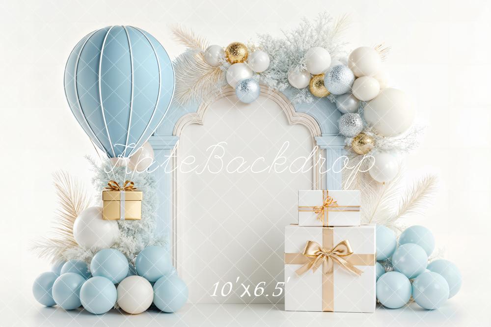 Kate Anniversaire Ballons Cadeaux Toile de fond en Polar conçue par Emetselch