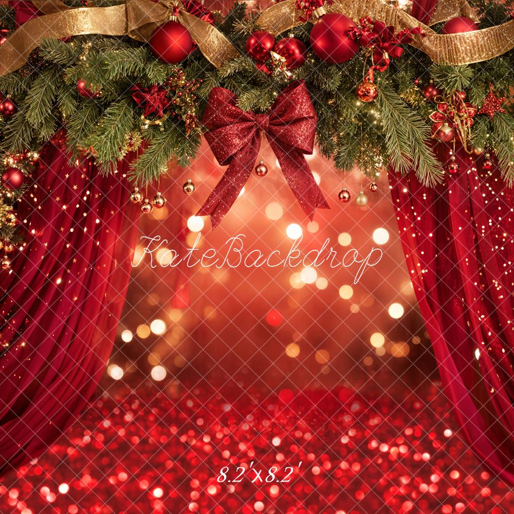 Kate Noël Guirlande Rouge Or Toile de fond conçue par Emetselch