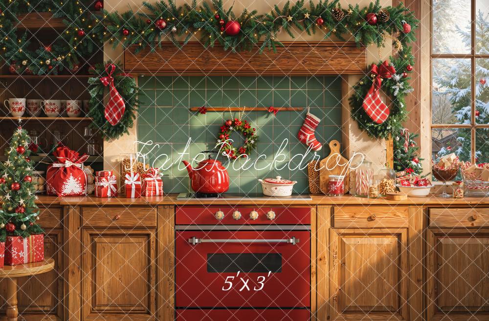 Kate Noël Cuisine Décorations Soleil Toile de fond conçue par Emetselch - Kate Backdrop FR