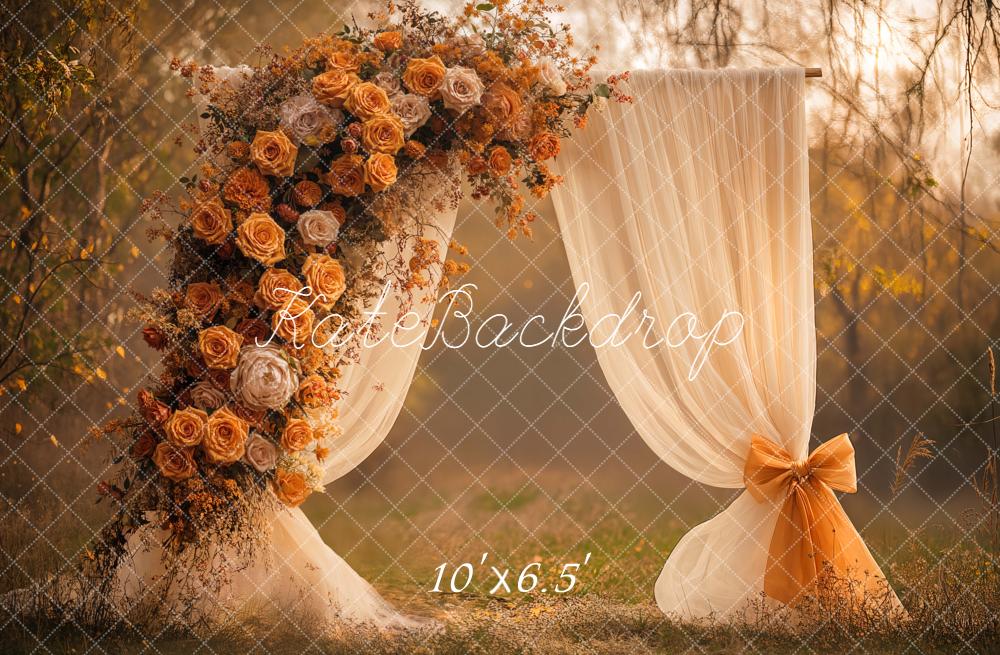 Kate Mariage Arche Rideau Fleurs Toile de fond conçue par Emetselch - Kate Backdrop FR