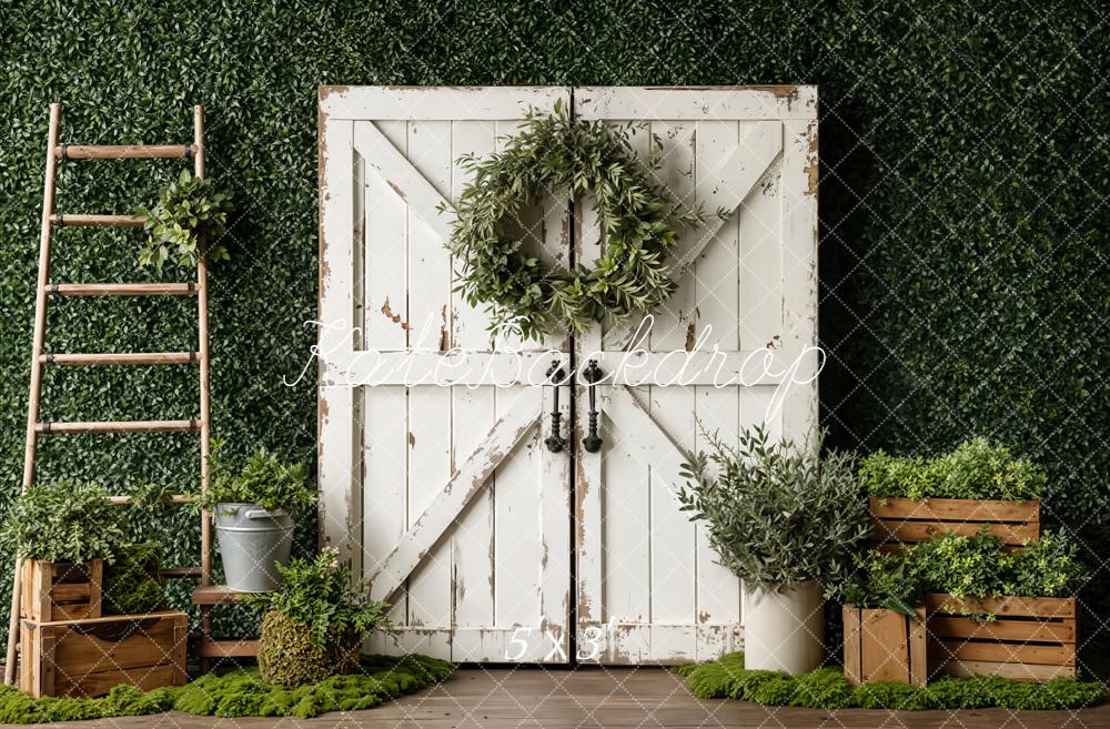 Kate Printemps Jardin Porte Plantes Toile de fond conçue par Emetselch