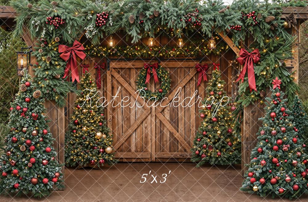 Kate Sapins de Noël Porte Décors Toile de fond conçue par Emetselch - Kate Backdrop FR