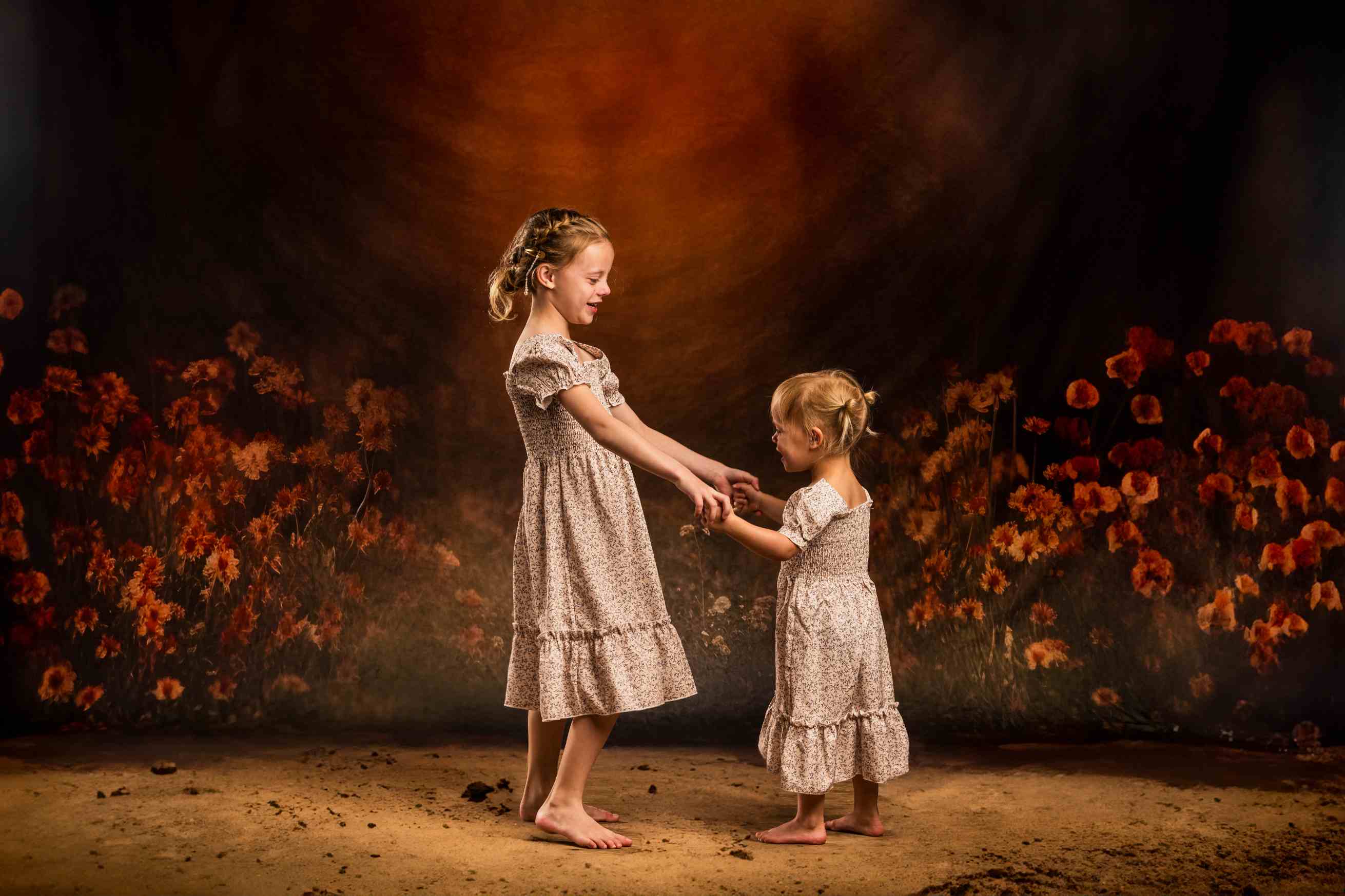 Kate Fleurs Arbres Jaune Flou Toile de fond pour la photographie - Kate Backdrop FR