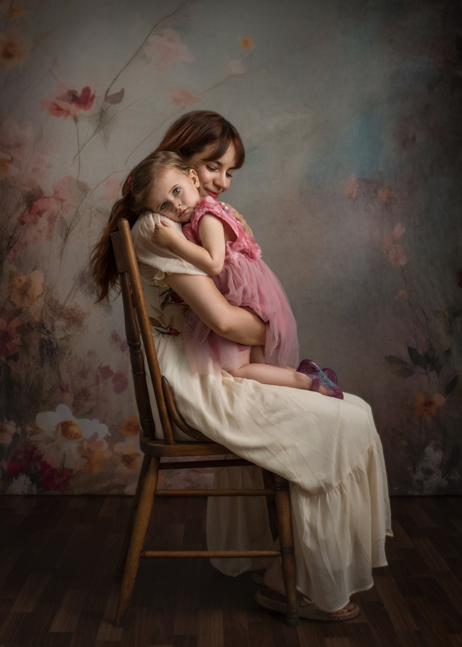 Offres Éclair Kate Fleurs Mystique Beaux-Arts Toile de fond en Laine Conçu par Patty Robert - Kate Backdrop FR