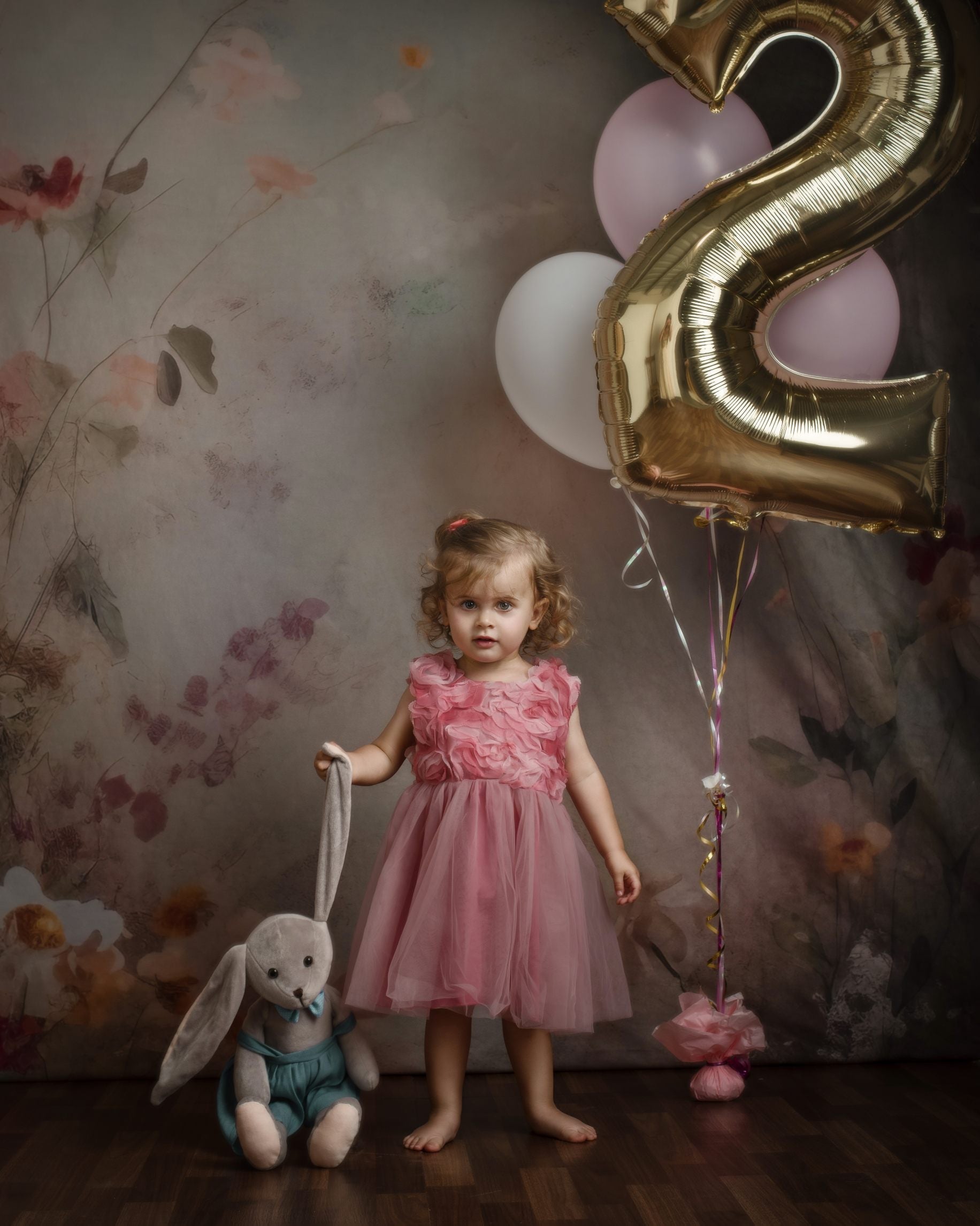 Offres Éclair Kate Fleurs Mystique Beaux-Arts Toile de fond en Laine Conçu par Patty Robert - Kate Backdrop FR