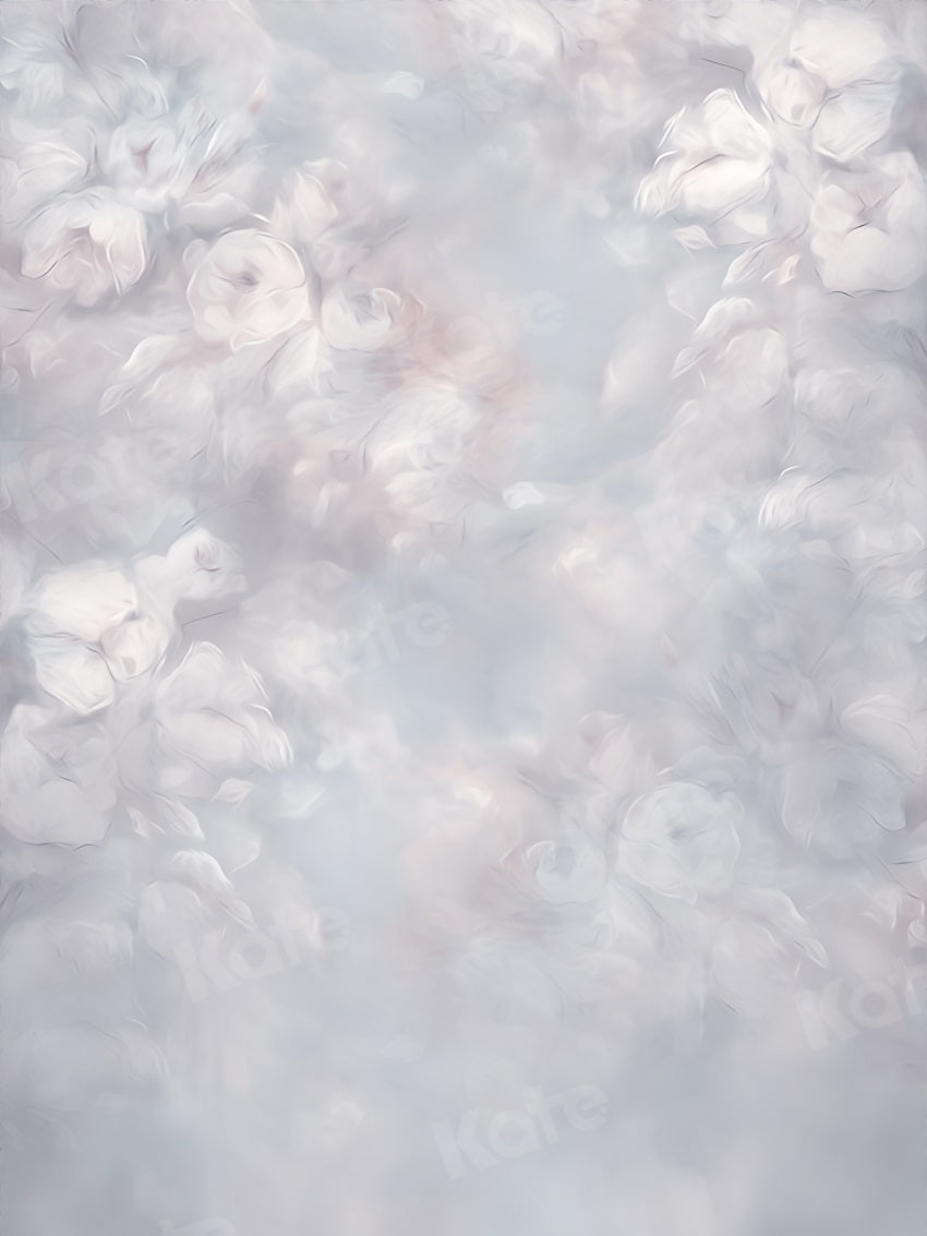 Kate Floral Beaux-Arts Peinture à l'huile Toile de fond pour la photographie - Kate Backdrop FR