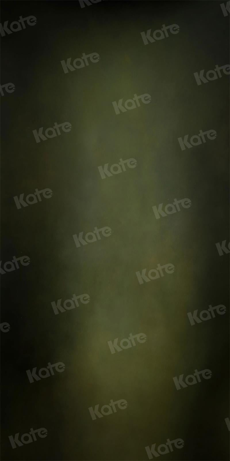 Kate Abstrait Vert Olive Sombre Portrait Toile de fond pour la photographie - Kate Backdrop FR