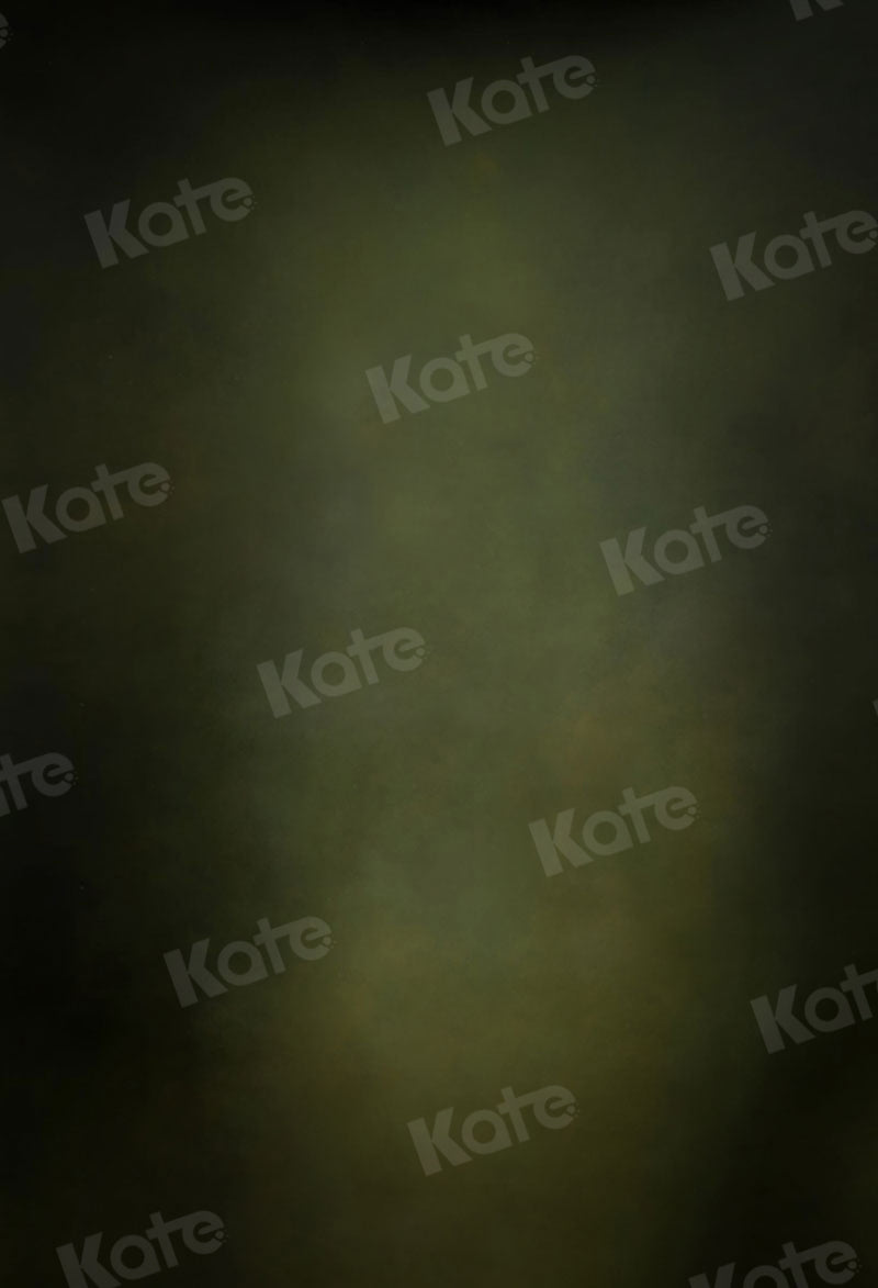Kate Abstrait Vert Olive Sombre Portrait Toile de fond pour la photographie - Kate Backdrop FR
