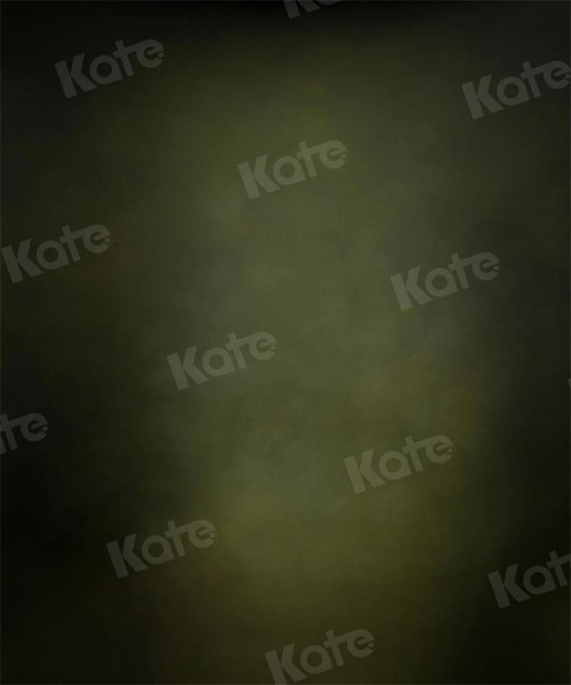 Kate Abstrait Vert Olive Sombre Portrait Toile de fond pour la photographie - Kate Backdrop FR