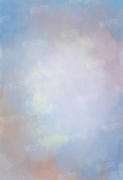 Kate Abstrait Bleu Rose Toile de fond conçue par Chain Photographie - Kate Backdrop FR