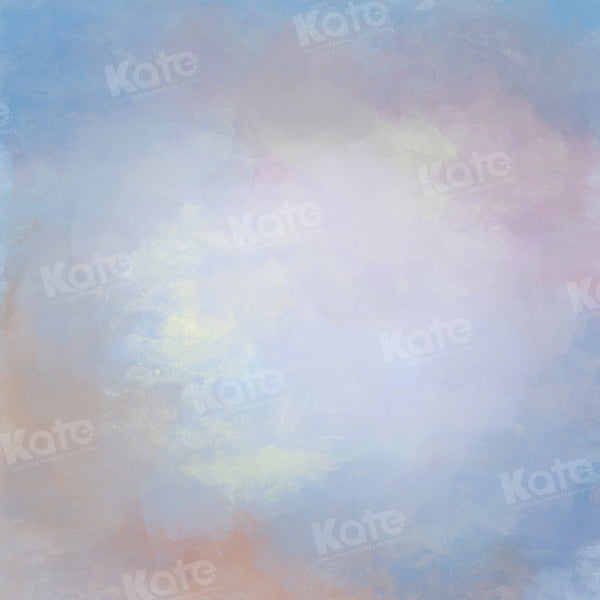 Kate Abstrait Bleu Rose Toile de fond conçue par Chain Photographie - Kate Backdrop FR