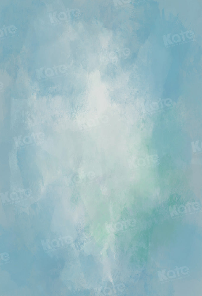 Kate Abstrait Bleu pâle Doux Portrait Toile de fond conçue par Chain Photographie - Kate Backdrop FR