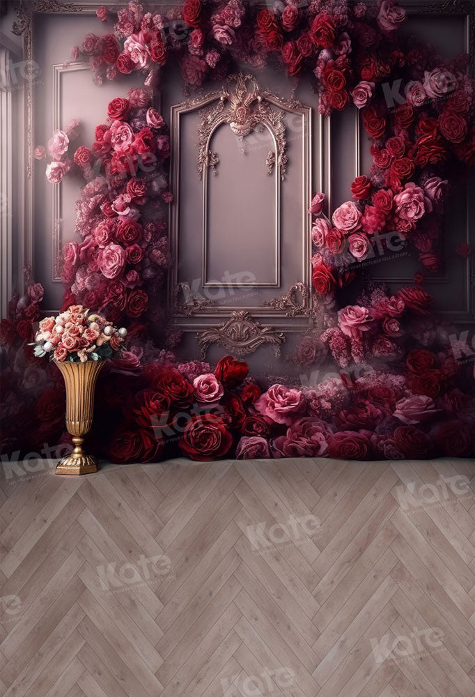 Kate Fleurs Sol Romantique Toile de fond pour la photographie - Kate Backdrop FR