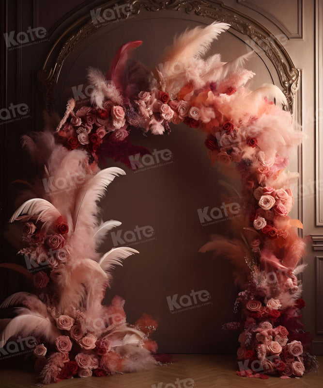 Kate Rétro Arche de mariage Rose Toile de fond pour la photographie - Kate Backdrop FR