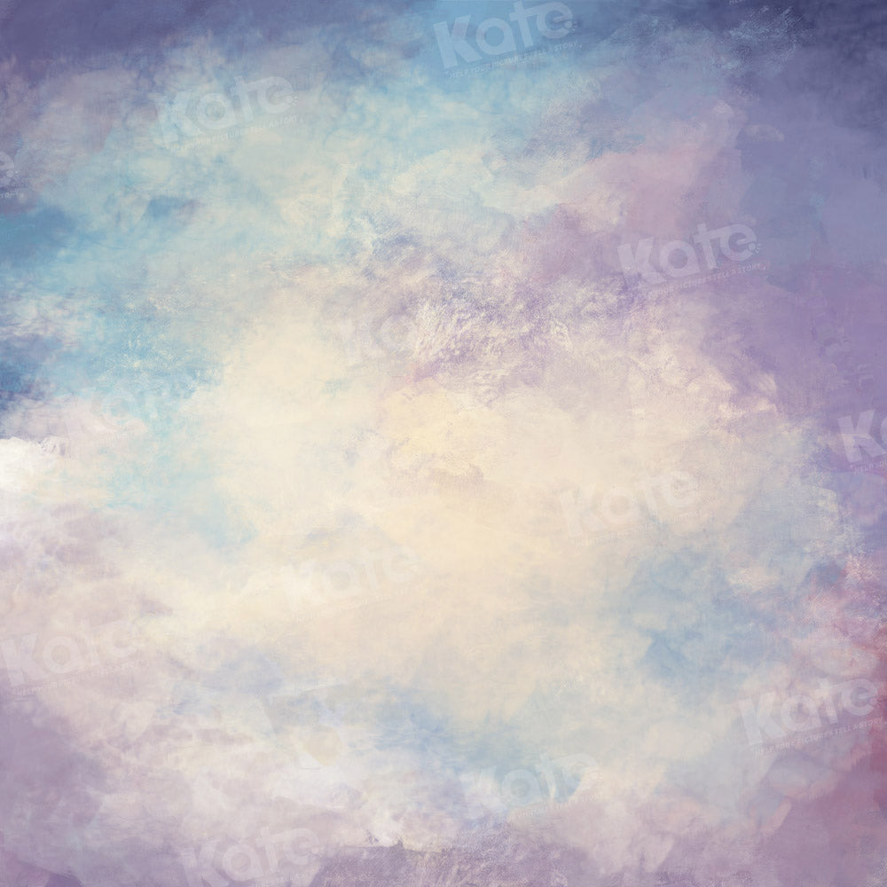 Kate Abstrait Violet Bleu Toile de fond Conçu par GQ - Kate Backdrop FR