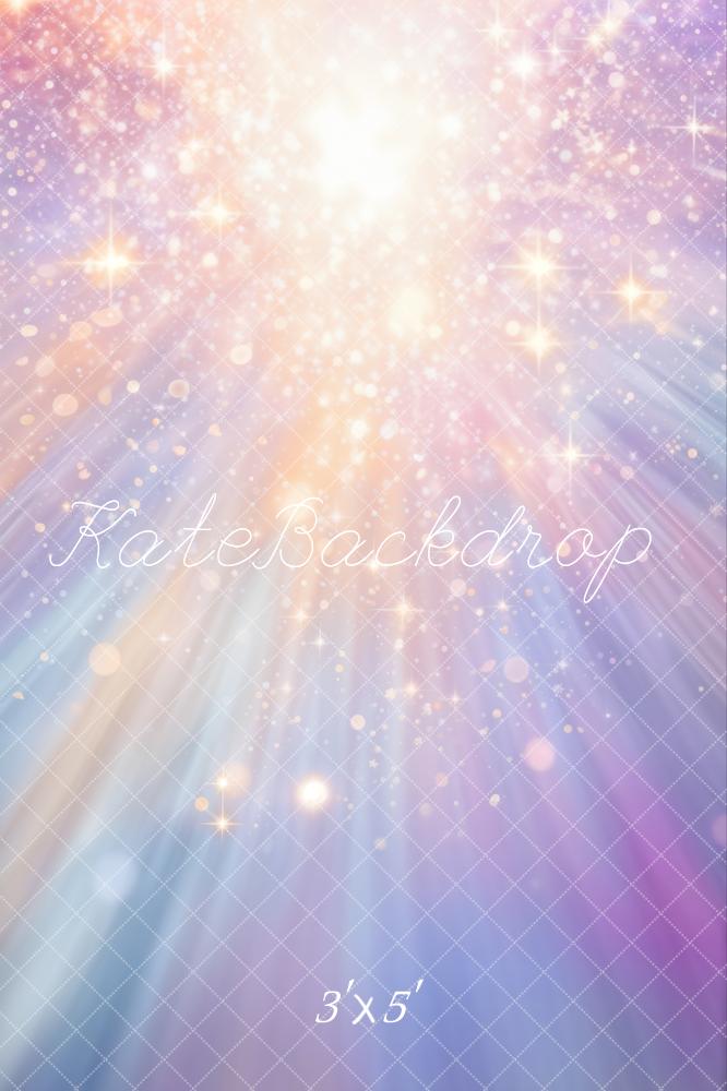 Kate Bokeh Violet Paillettes Doré Fête Toile de fond conçue par GQ - Kate Backdrop FR