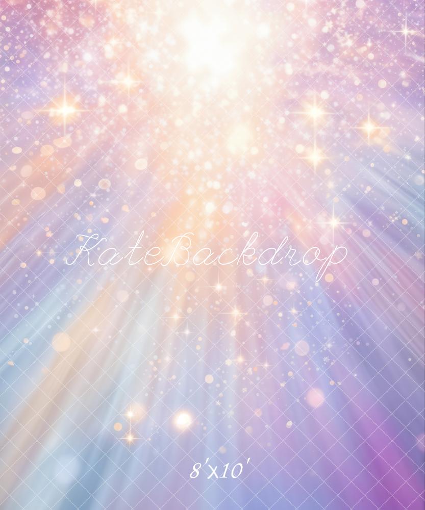 Kate Bokeh Violet Paillettes Doré Fête Toile de fond conçue par GQ - Kate Backdrop FR