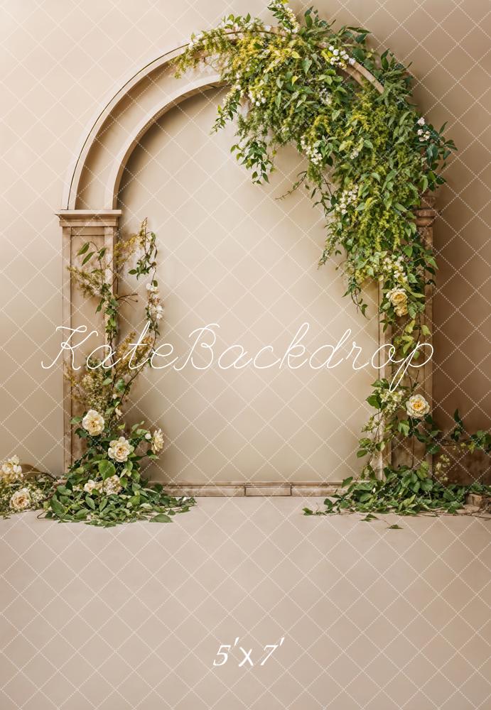 Kate Beige Mur en arc Vintage Fête des mères Toile de fond conçue par Emetselch - Kate Backdrop FR