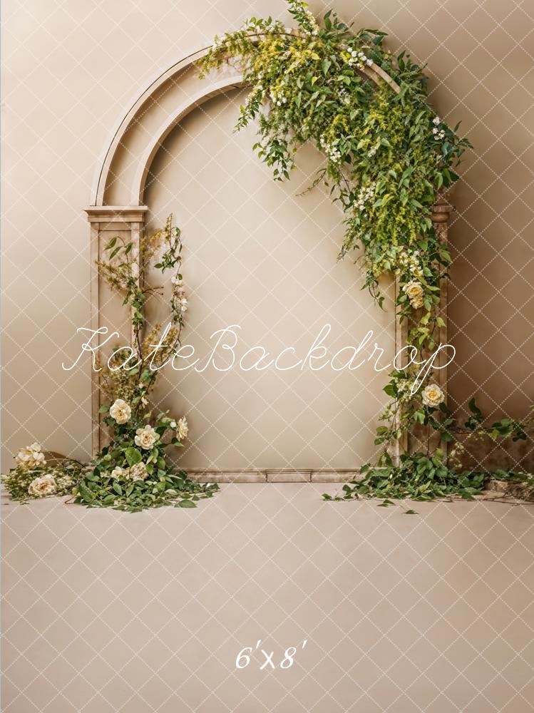 Kate Beige Mur en arc Vintage Fête des mères Toile de fond conçue par Emetselch - Kate Backdrop FR