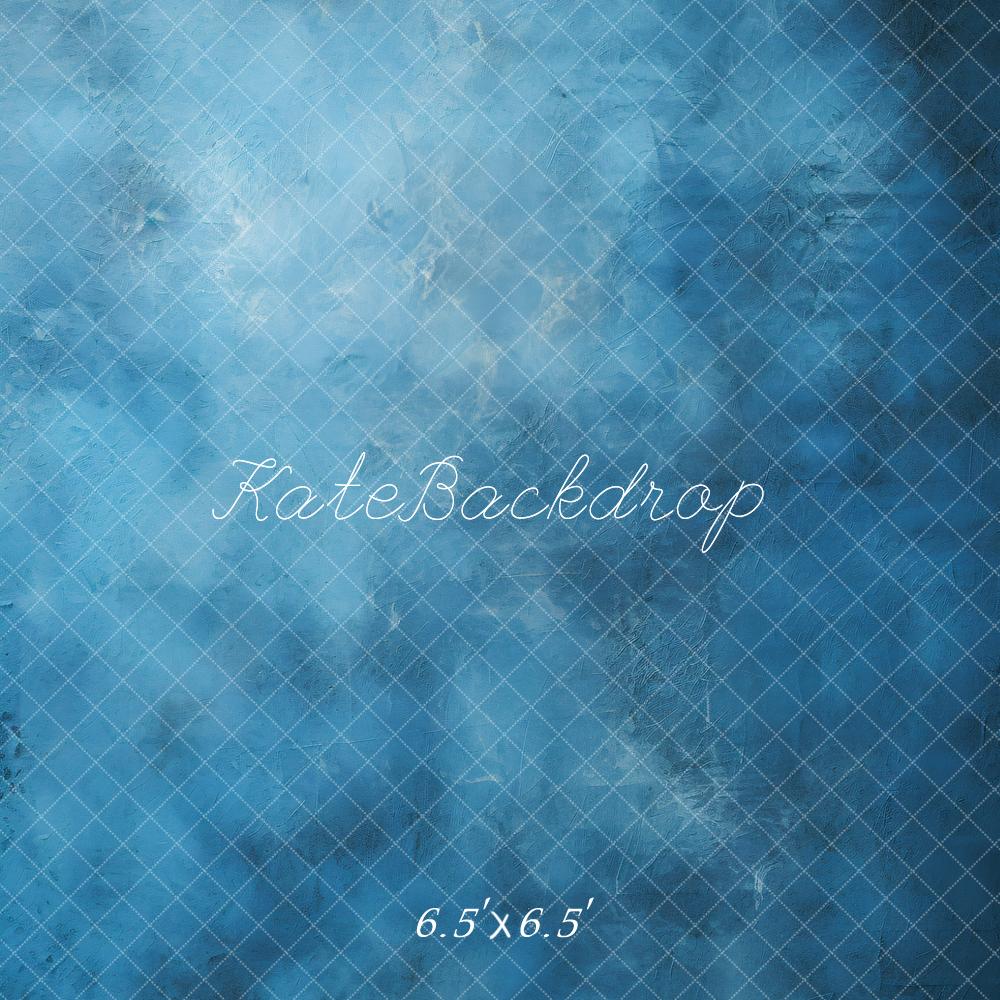 Kate Beaux-Arts Abstrait Bleu Portrait Toile de fond conçue par GQ - Kate Backdrop FR